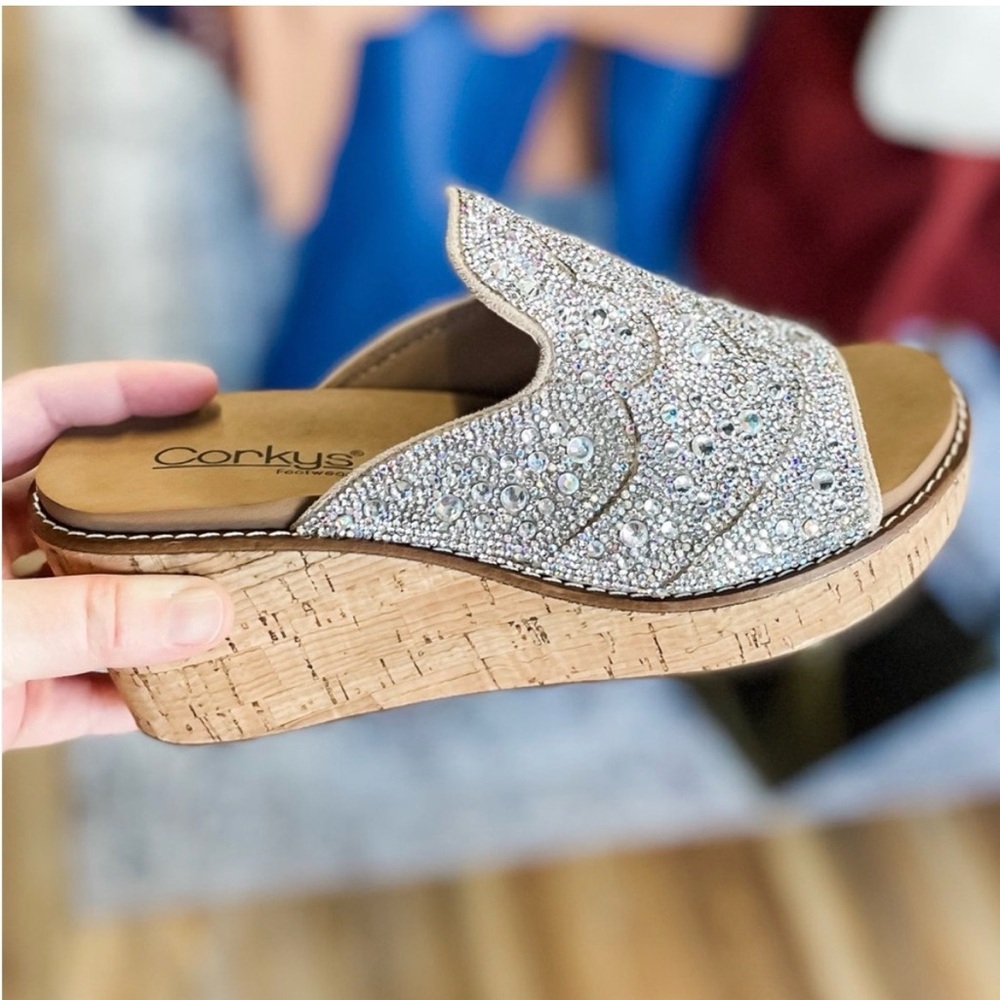 NIB ✨ Western Rhinestone Wedge - Picture 5 of 5